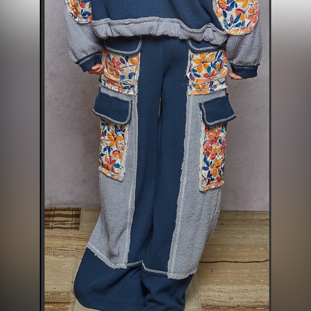 POL Blue and  White Patchwork Set - Picture 6 of 7